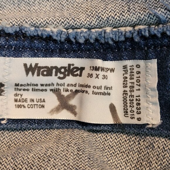 Vtg Wrangler Jeans Mens 36x30 Measures 32x29 Cowboy Cut USA Medium Wash Western - Picture 4 of 9